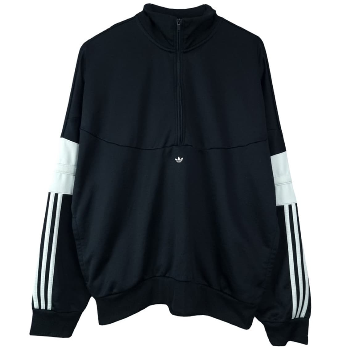 [아디다스] 오버핏 하프집업 반집업 맨투맨 블랙 M20266 상품이미지2