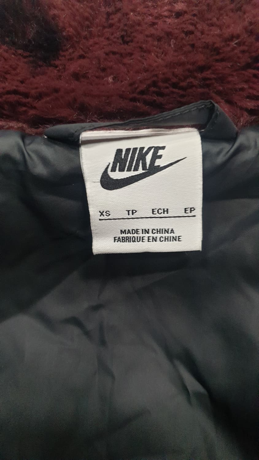 나이키 스우시 퍼 플리스 자켓 버건디 상품이미지6