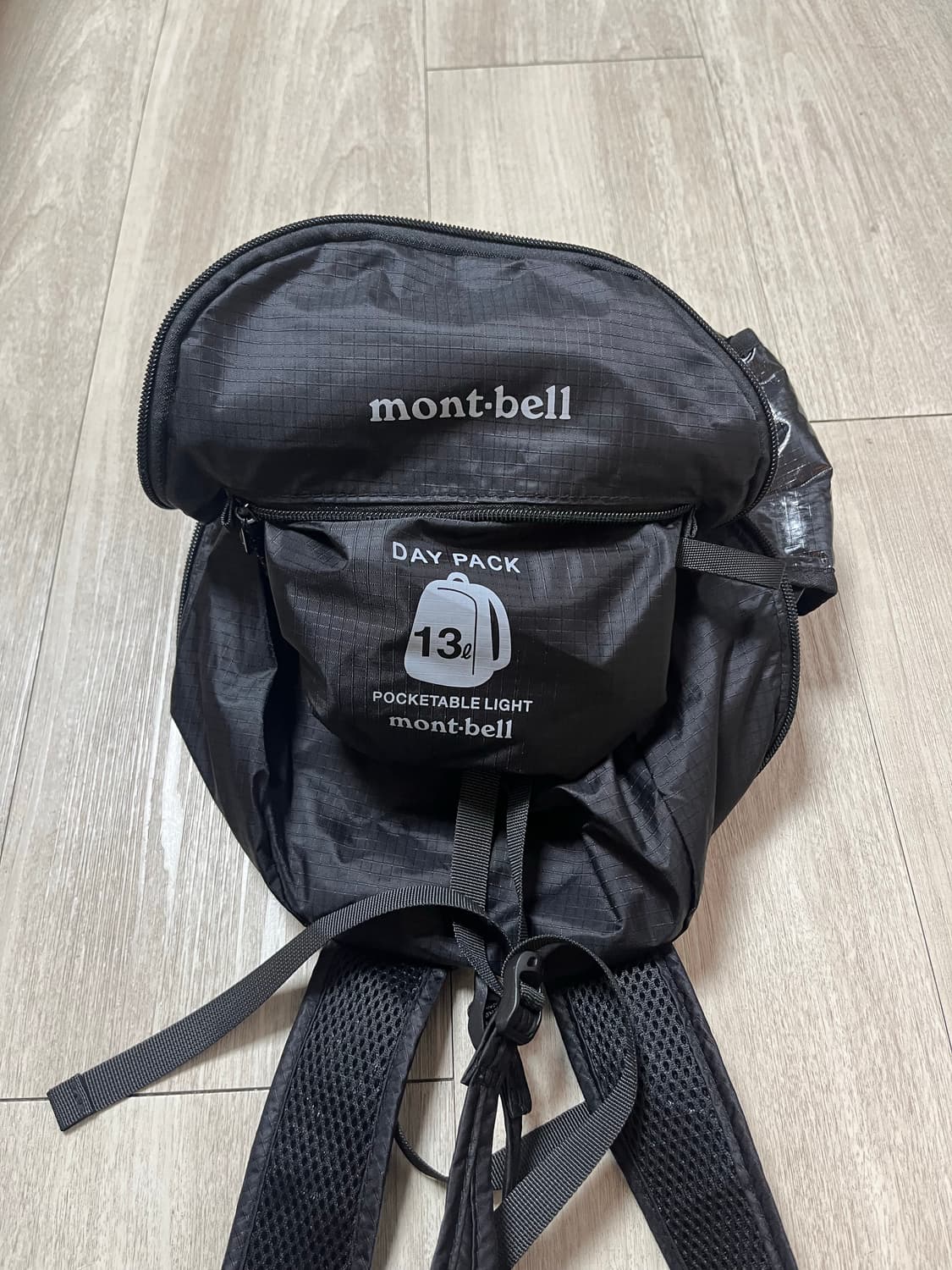 몽벨 포켓터블 라이트팩 블랙 상품이미지3