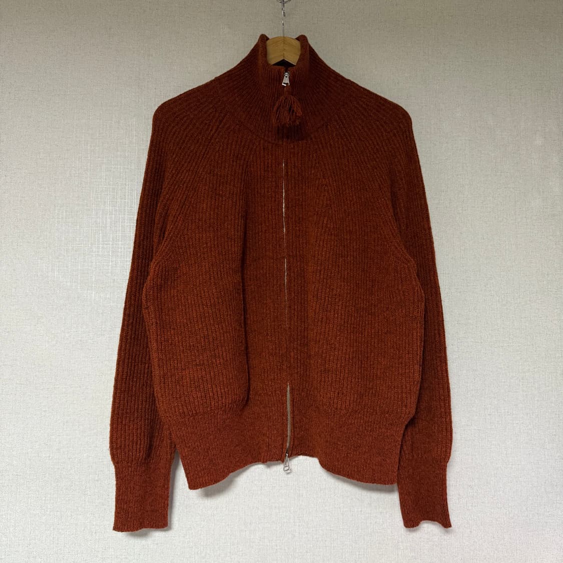 [38]올드조 OLD JOE 알파카 터틀넥 집 스웨터 상품이미지3