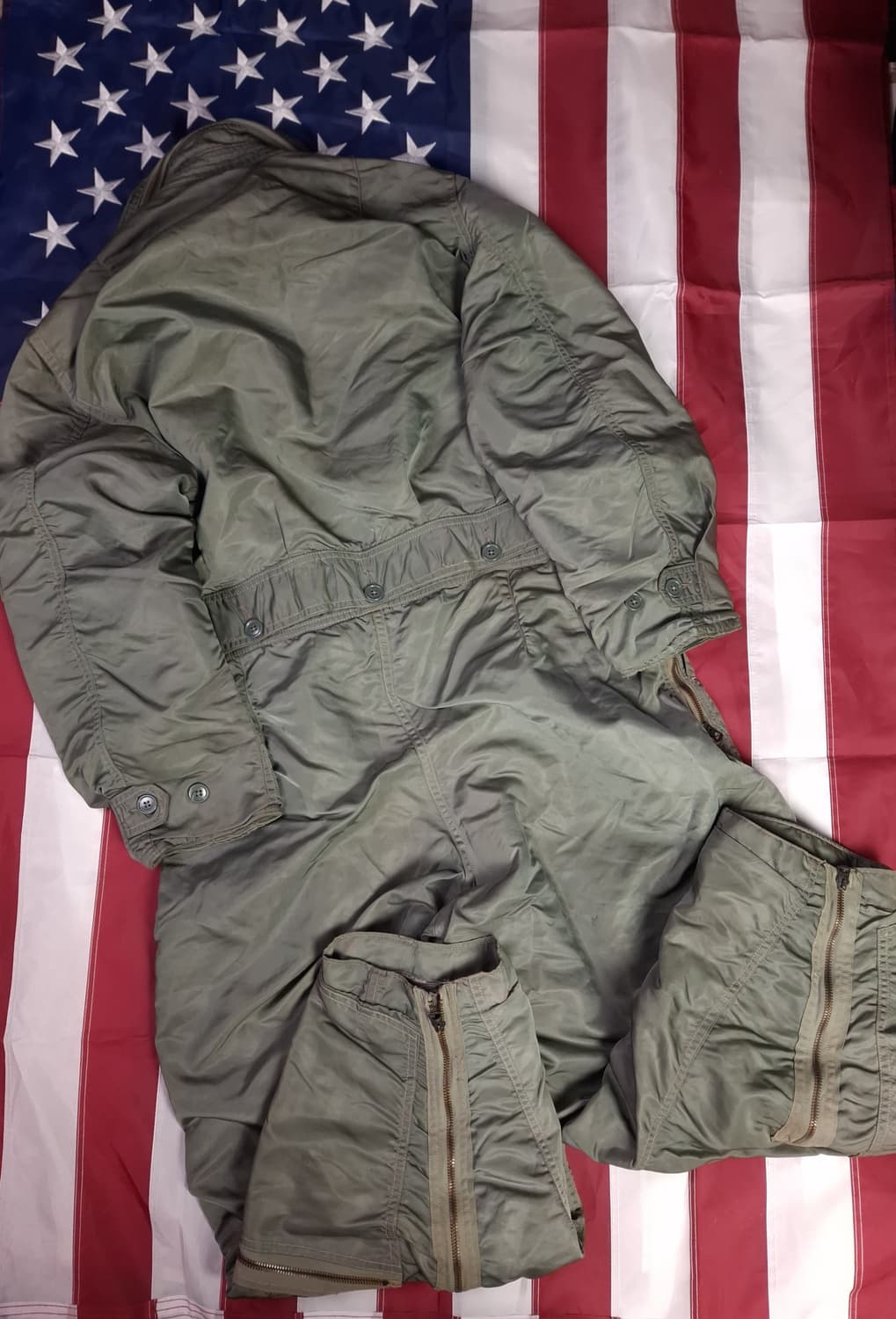 오리지날 50's 미공군 블랙라벨 CWU-1/P 항공 커버올 상품이미지7