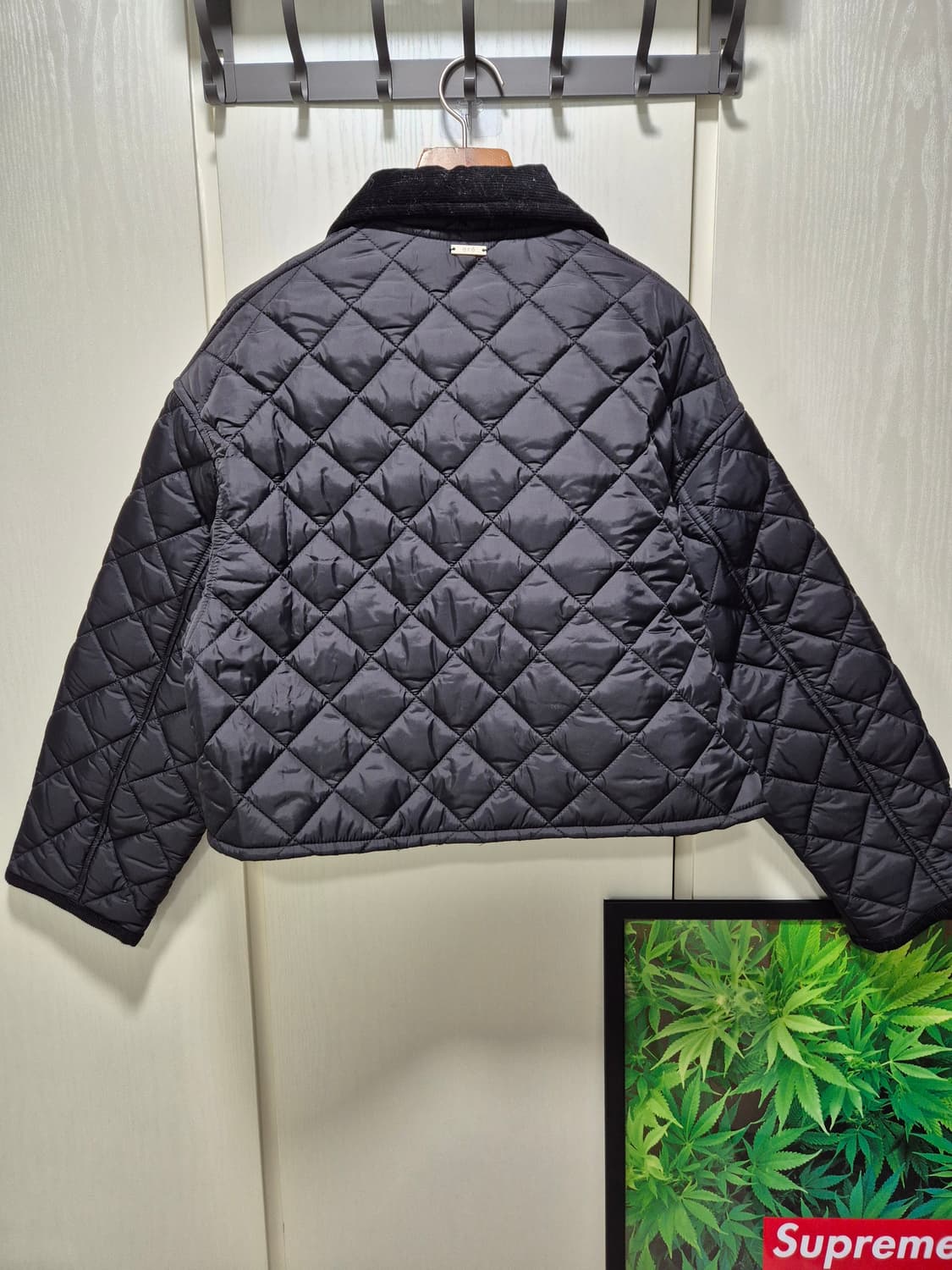 (세일)(새상품)ORO 오로 퀼팅 코듀로이 자켓 블랙 상품이미지10