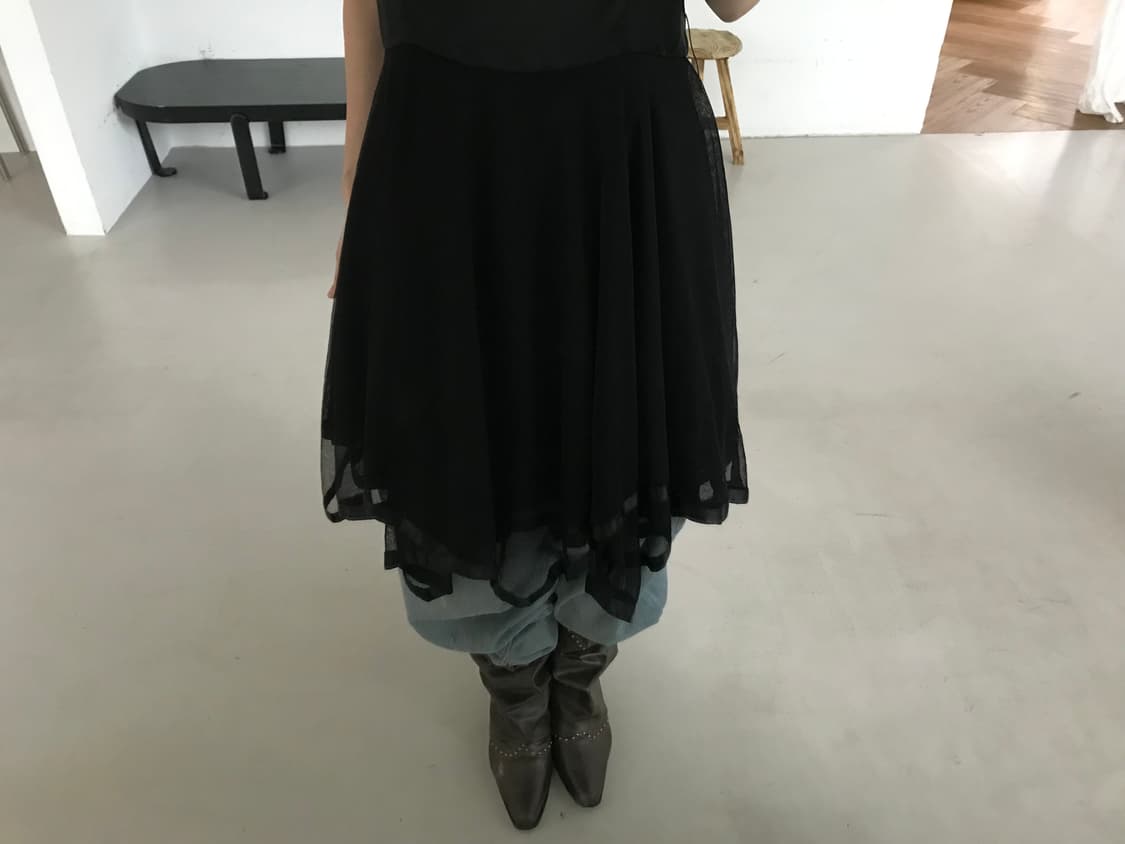 Vintage black sleeveless one-piece 상품이미지7