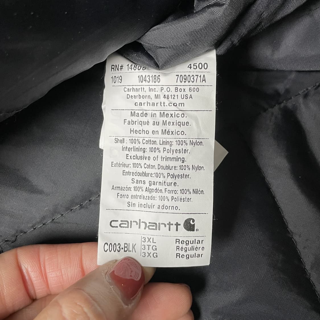 CARHARTT 칼하트 빈티지 블랙 워크자켓 A00331 상품이미지10