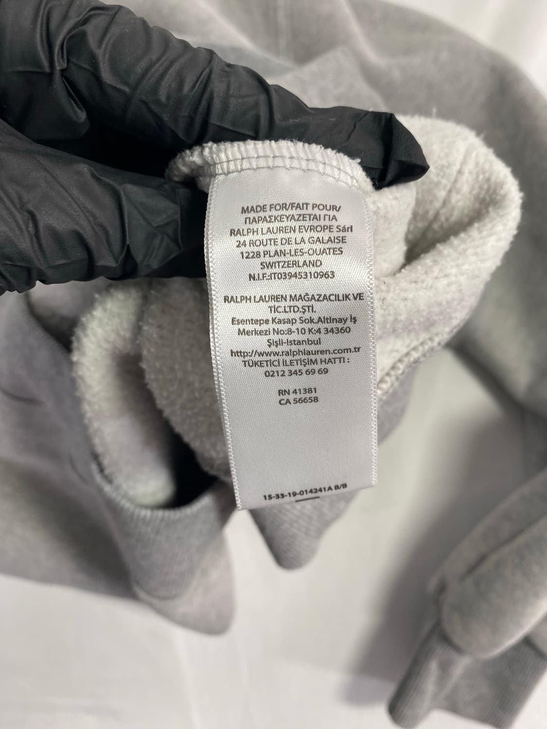 폴로 랄프로렌 빅로고 그레이 후드티 L 상품이미지5