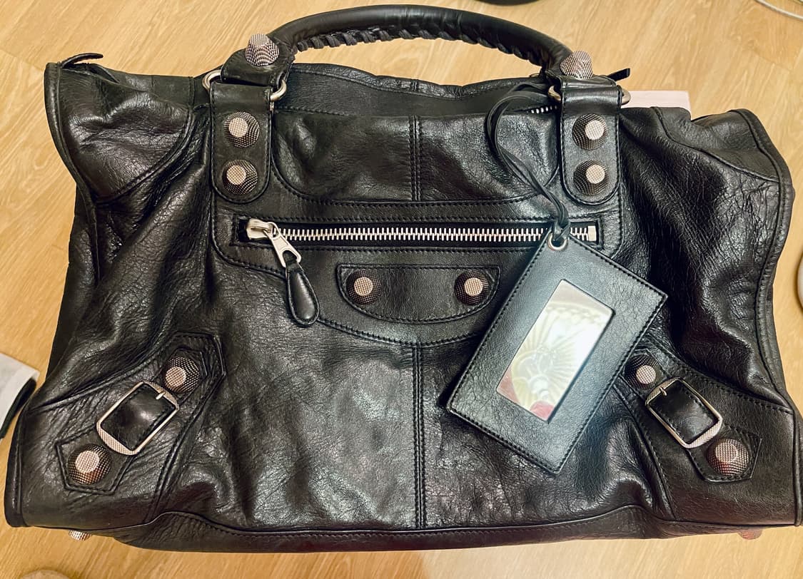 발렌시아가 Balenciaga자이언트 워크 백 블랙 상품이미지2