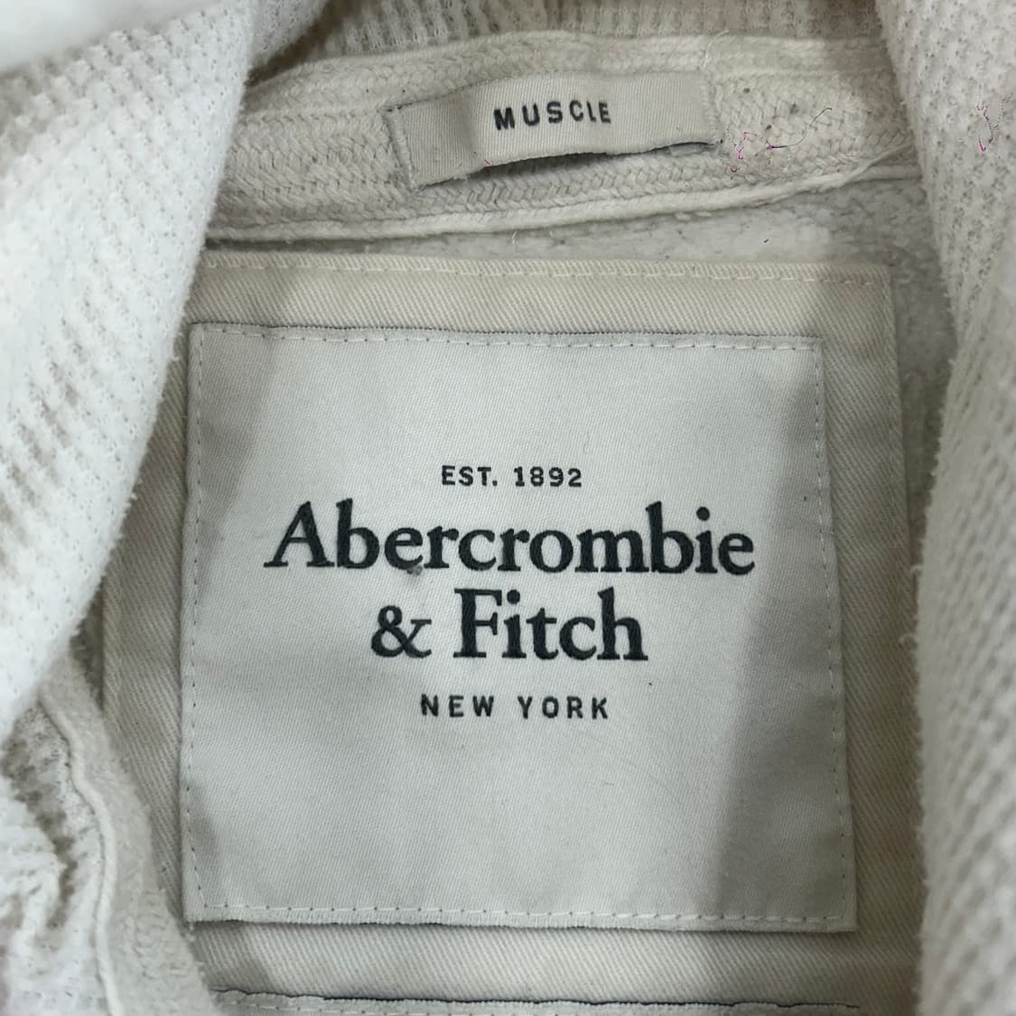 Abercrombie 아베크롬비 버튼업 아이보리 후드집업 상품이미지6