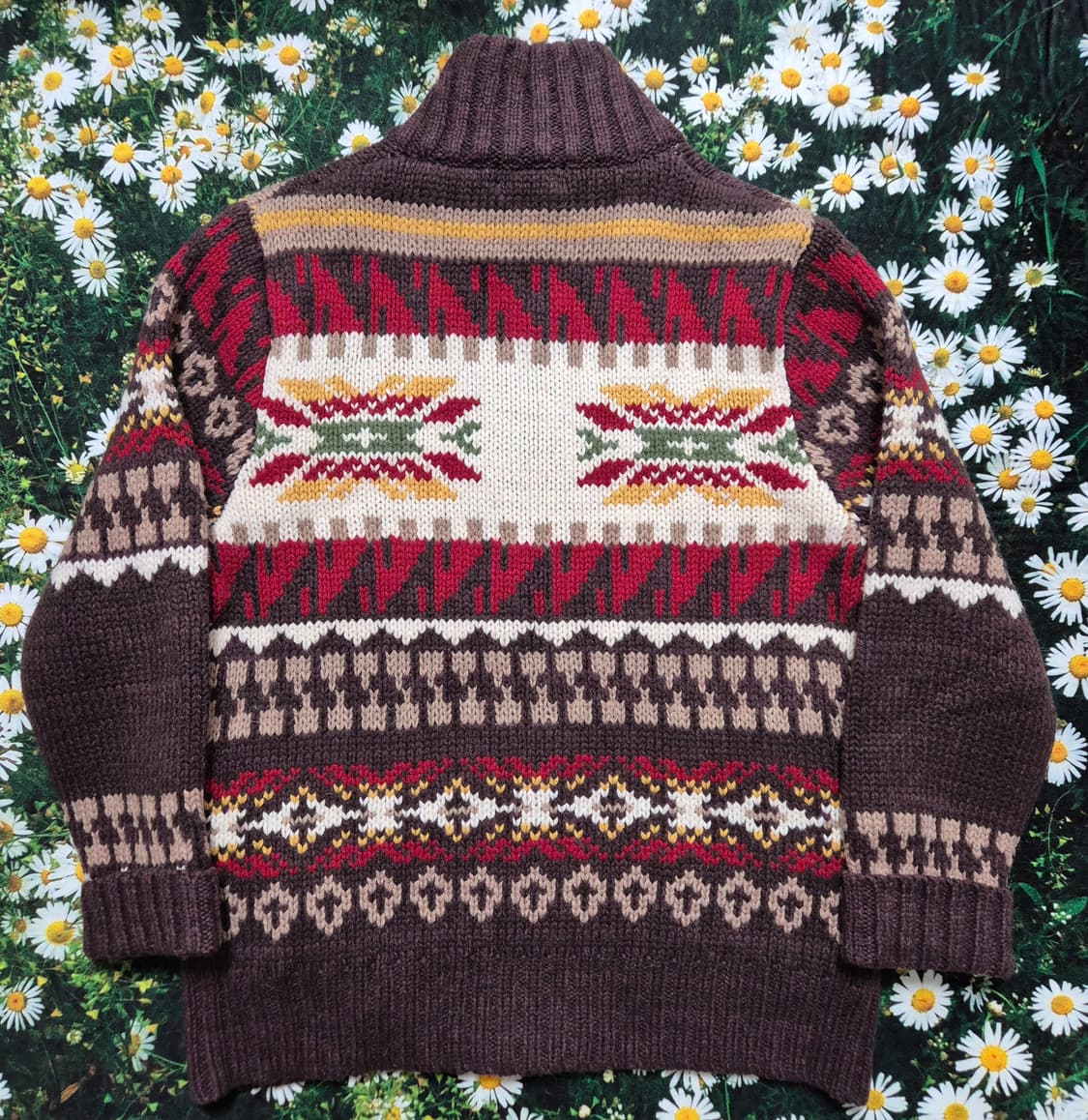 TOPVALU 페어아일 니트 집업 자켓 성인M 새상품 상품이미지4