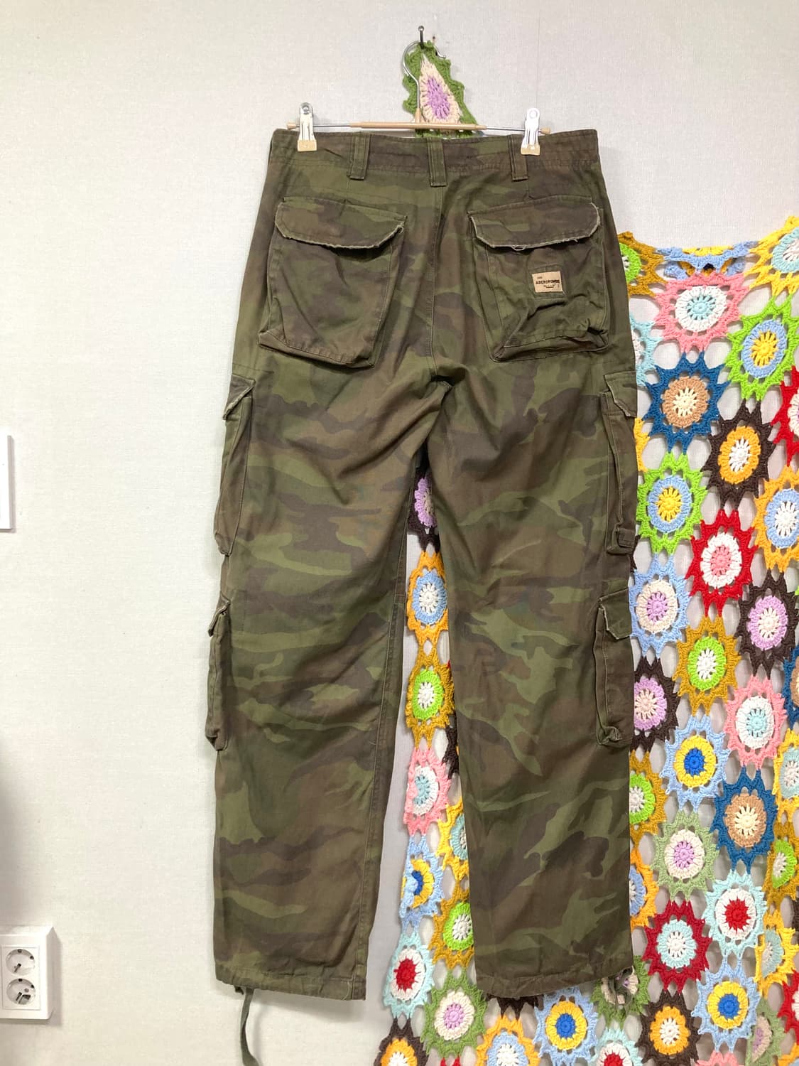 아베크롬비 y2k 카모플라쥬 유틸리티 필드 카고 워크팬츠 32 상품이미지4