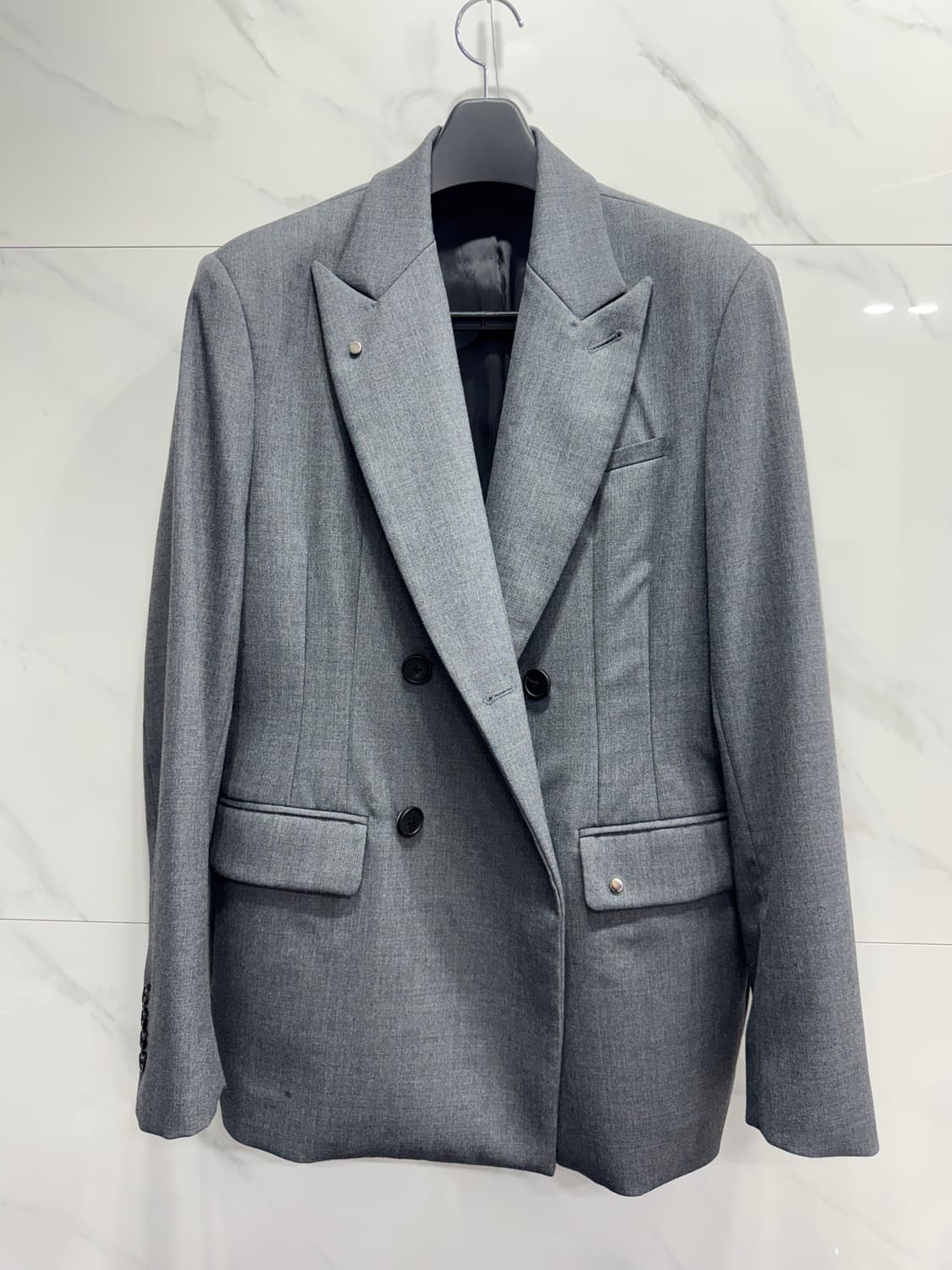 STU 더블 블레이져 미드 그레이 S사이즈 상품이미지1