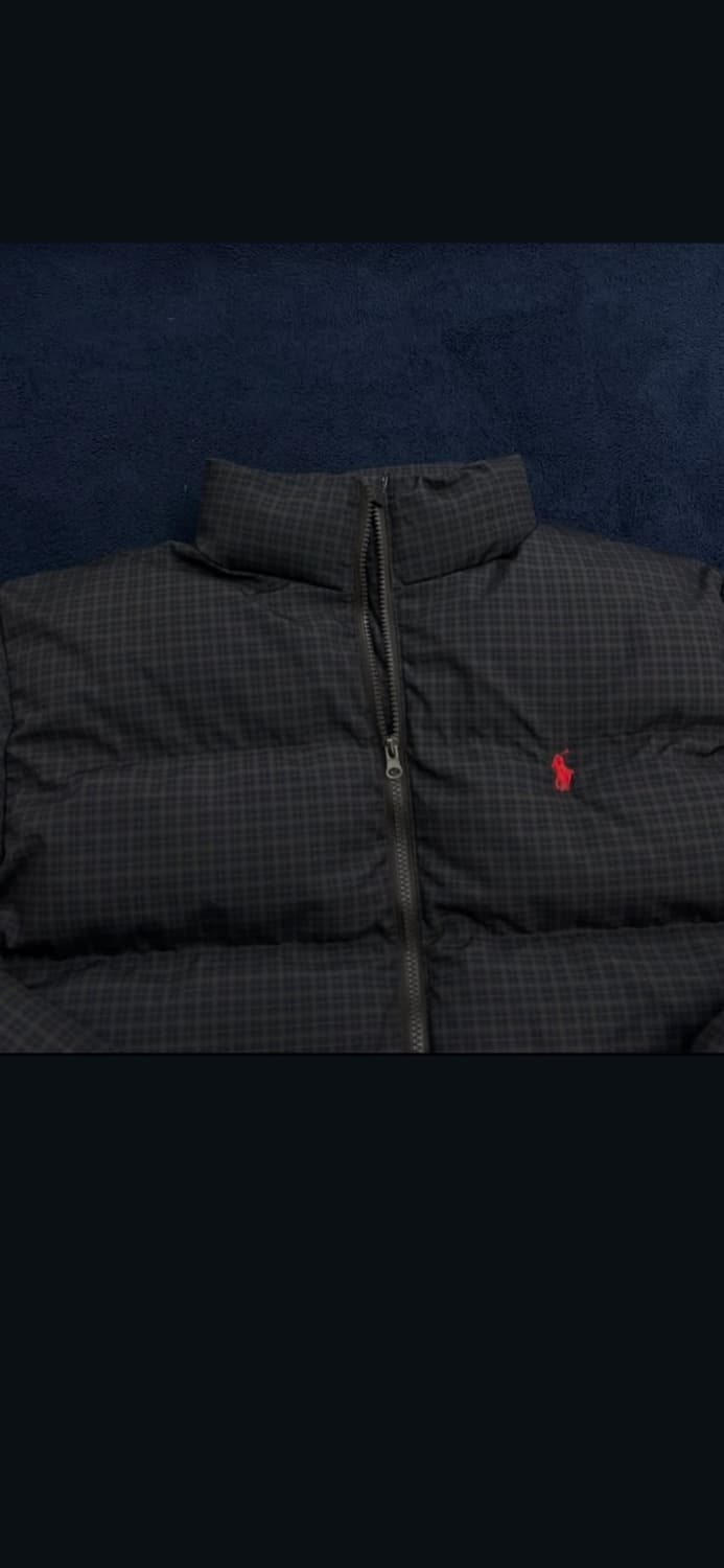 폴로 체크 패딩 상품이미지3