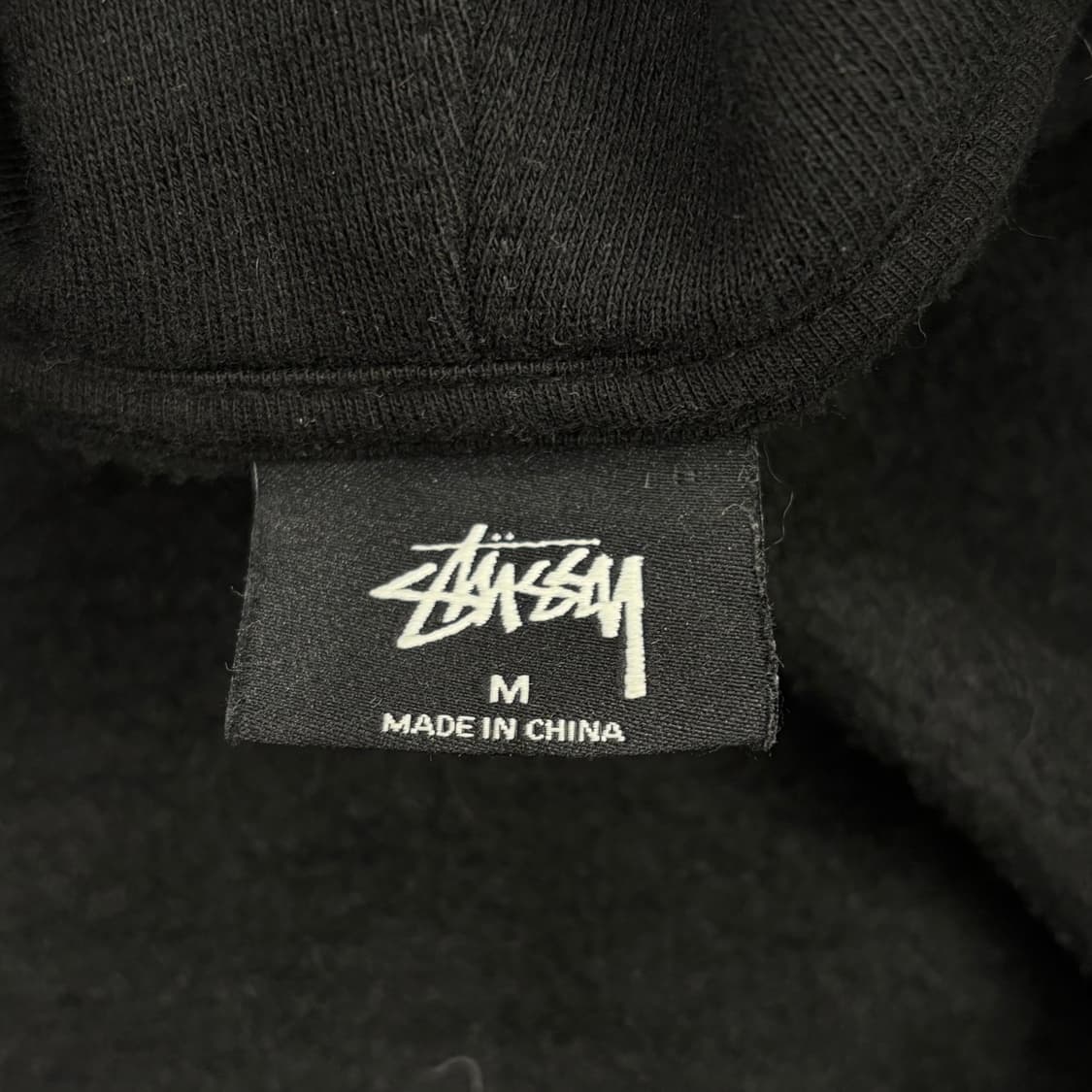 M 스투시 베이직 블랙 후드집업 상품이미지4
