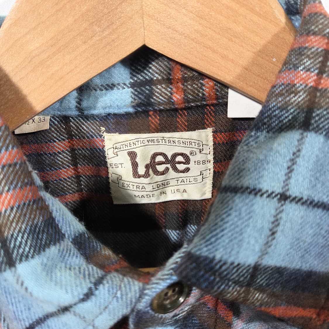 [Lee] 리 웨스턴 블루 체크 플란넬 셔츠 상품이미지5