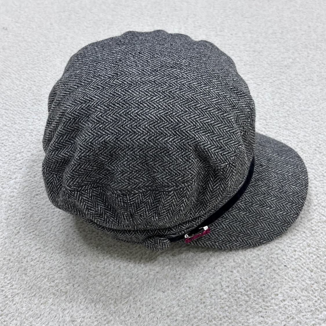 F 루이까스텔 체크 패턴 마도로스 모자 0331E 상품이미지4