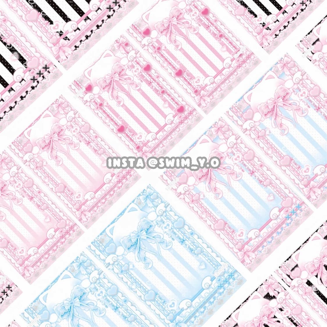 엔젤 하트 키티 포카 바인더 대지 뒷대지 접지 헤더택 포토카드 프레임 상품이미지1