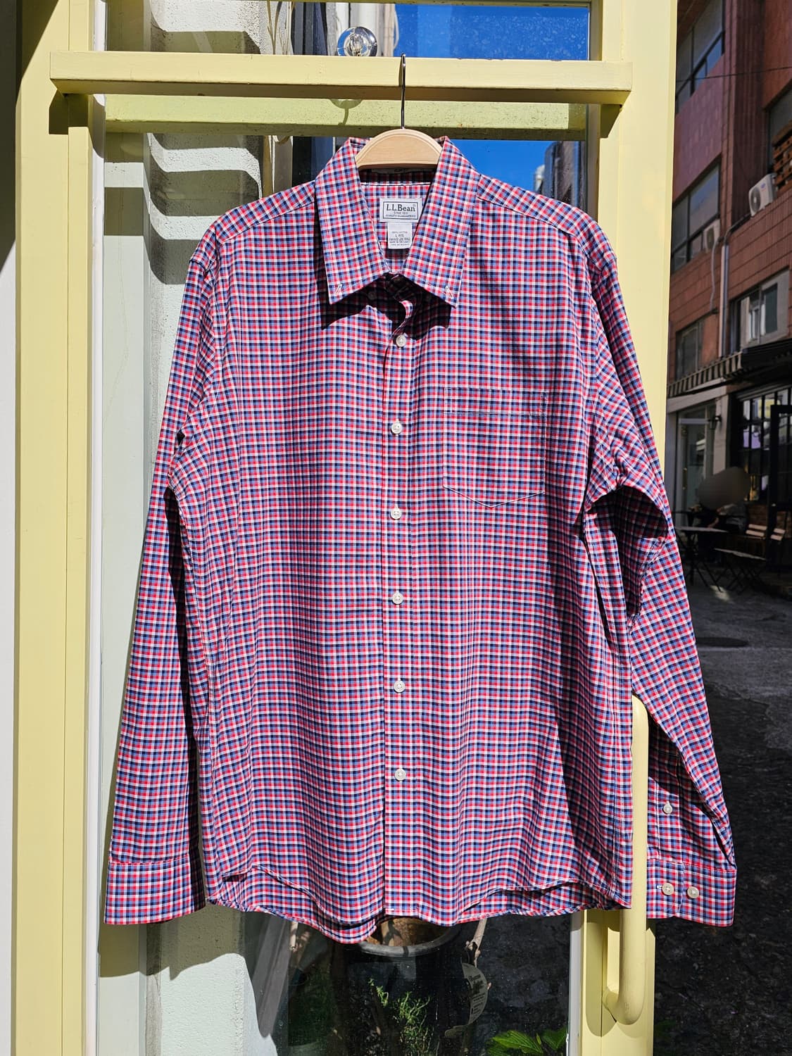 L.L.Bean 레드 체크 셔츠 상품이미지1