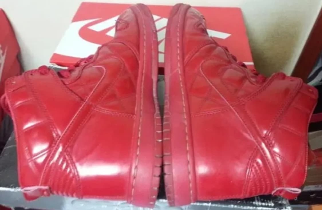 나이키 덩크 하이 슈프림  올림픽 레드  265 상품이미지5