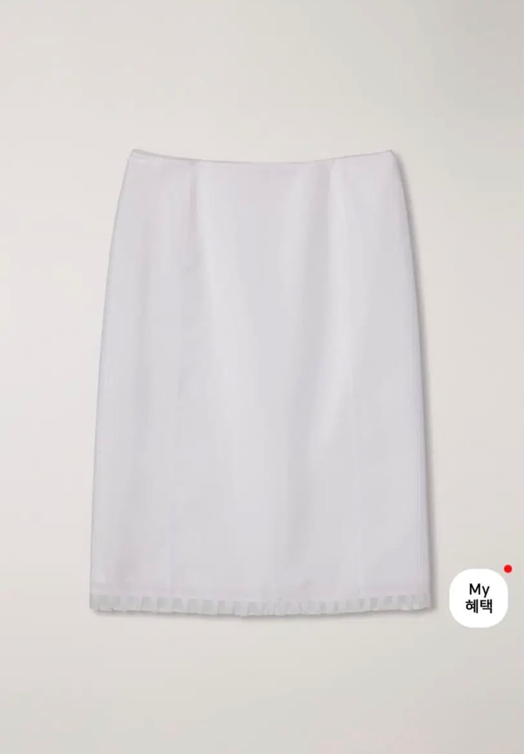 던스트 - 레이스 미디 스커트 ( 화이트 M사이즈 ) 상품이미지3