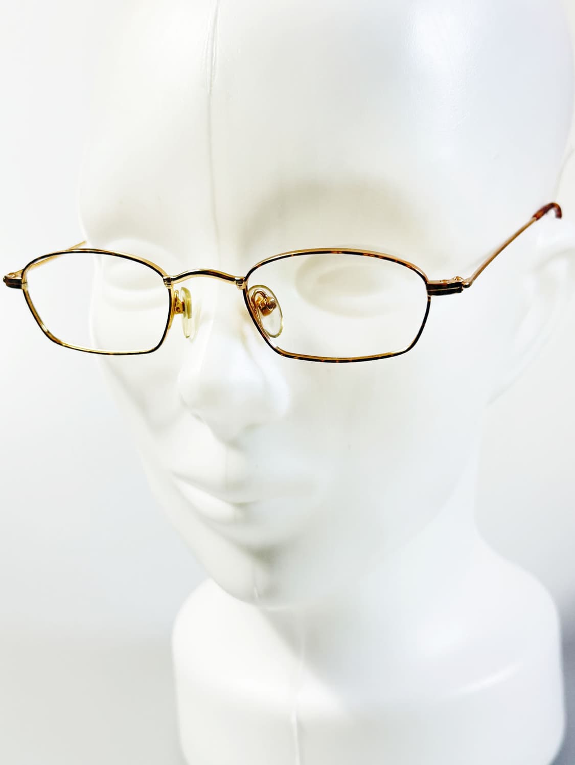 90s PASSION 골드 톨토즈 슬림 스퀘어 빈티지 안경 상품이미지8