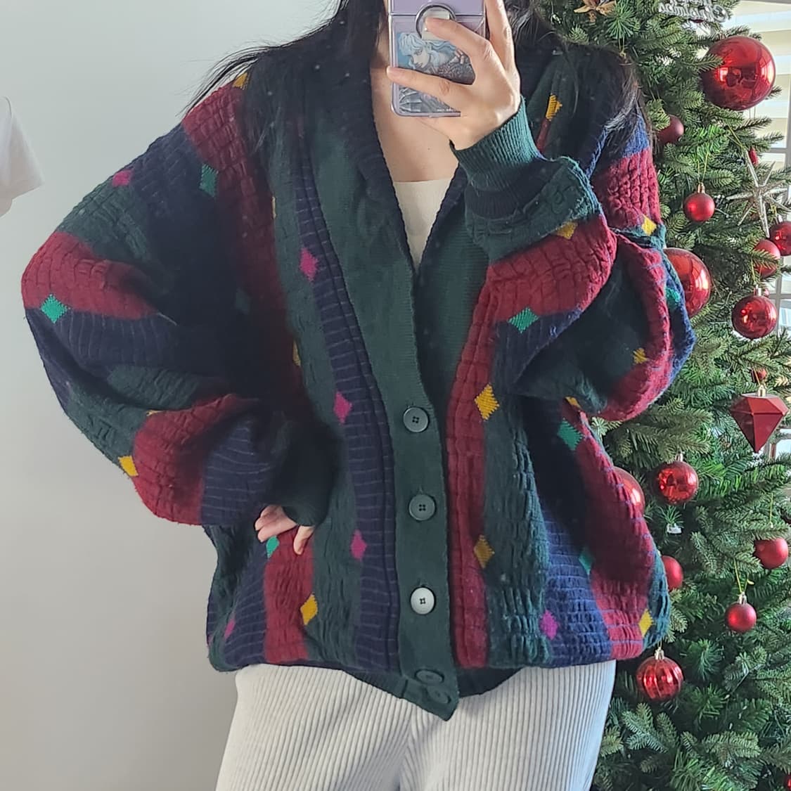 Calo colucci 케이블 빈티지 가디건 상품이미지7