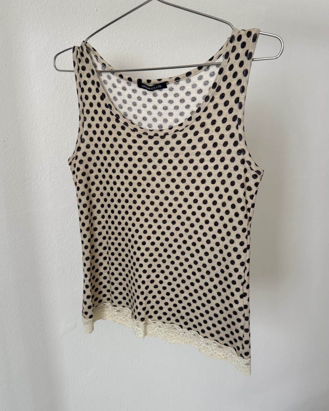 빈티지 도트 슬리브리스 상품이미지1