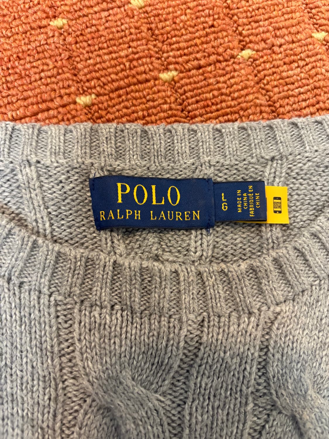 폴로 케이블니트 그레이 L 상품이미지3