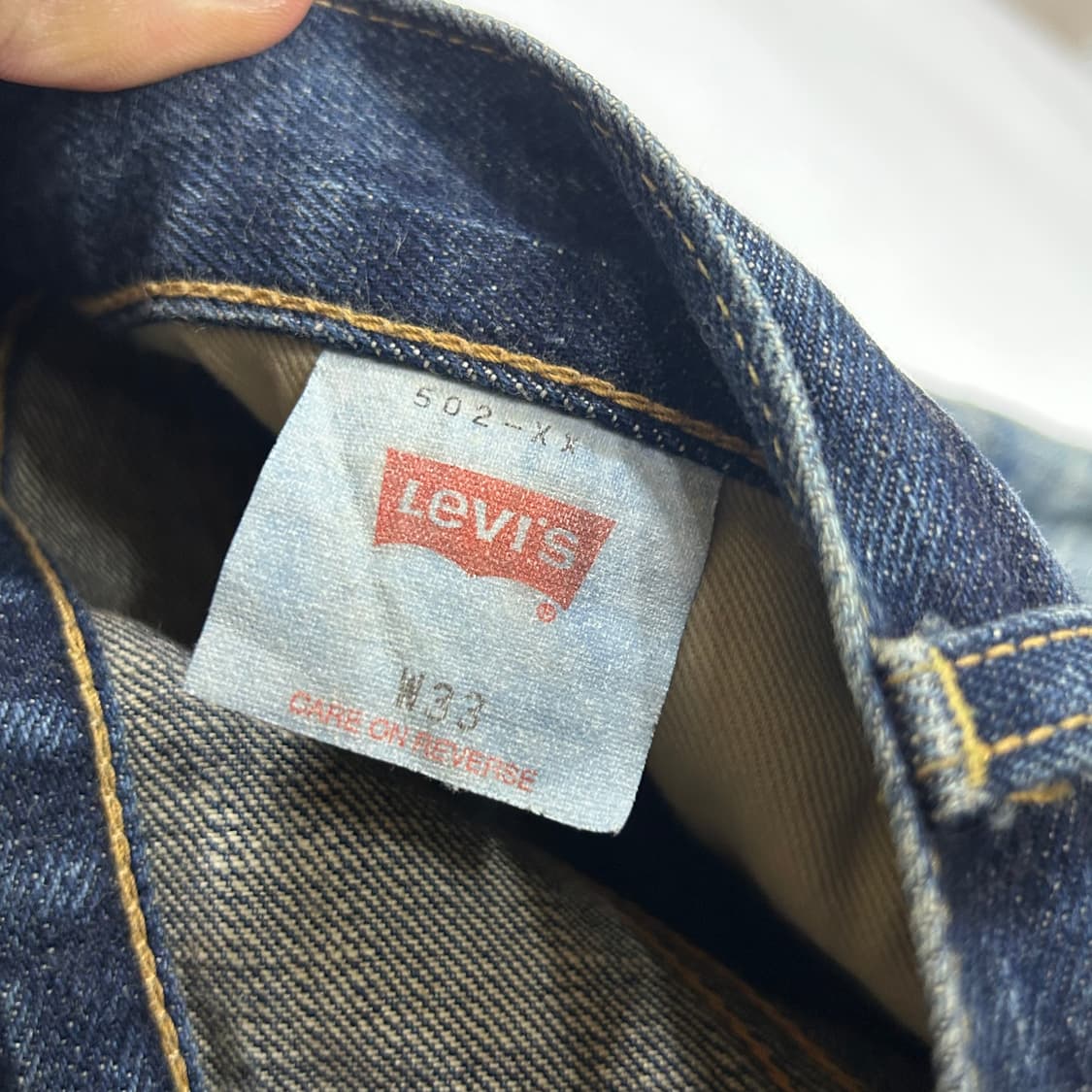 [LEVI'S] 00S 리바이스 재팬 502-XX 워싱 데님팬츠 상품이미지5