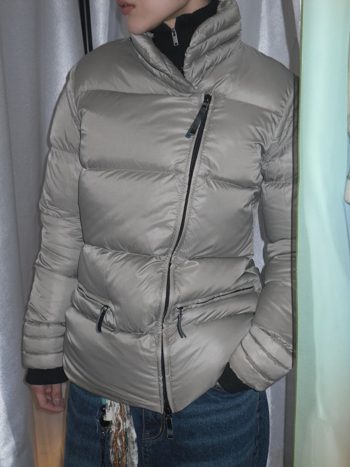 디젤 사선 덕다운 패딩 상품이미지1