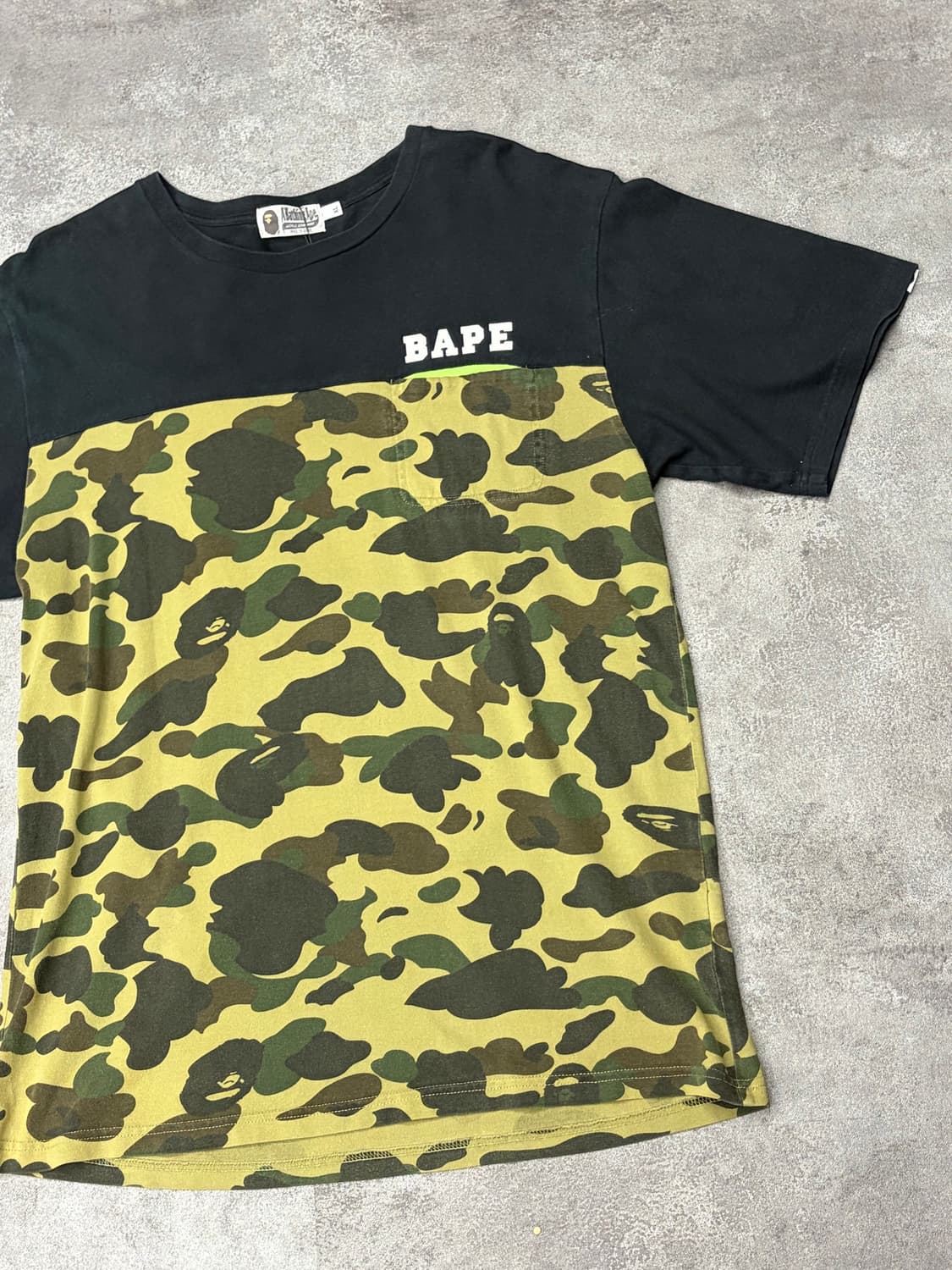 00s A BATHING APE 베이프 카모 반팔 티셔츠 상품이미지3