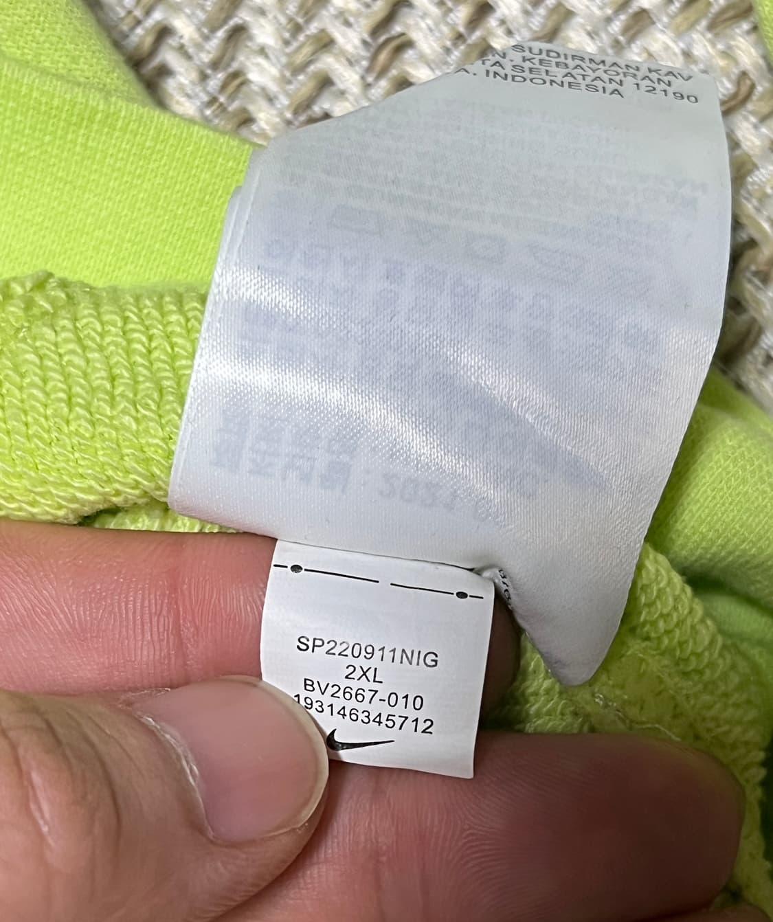 공용 나이키 레모네이드 맨투맨 티셔츠 2XL 상품이미지7