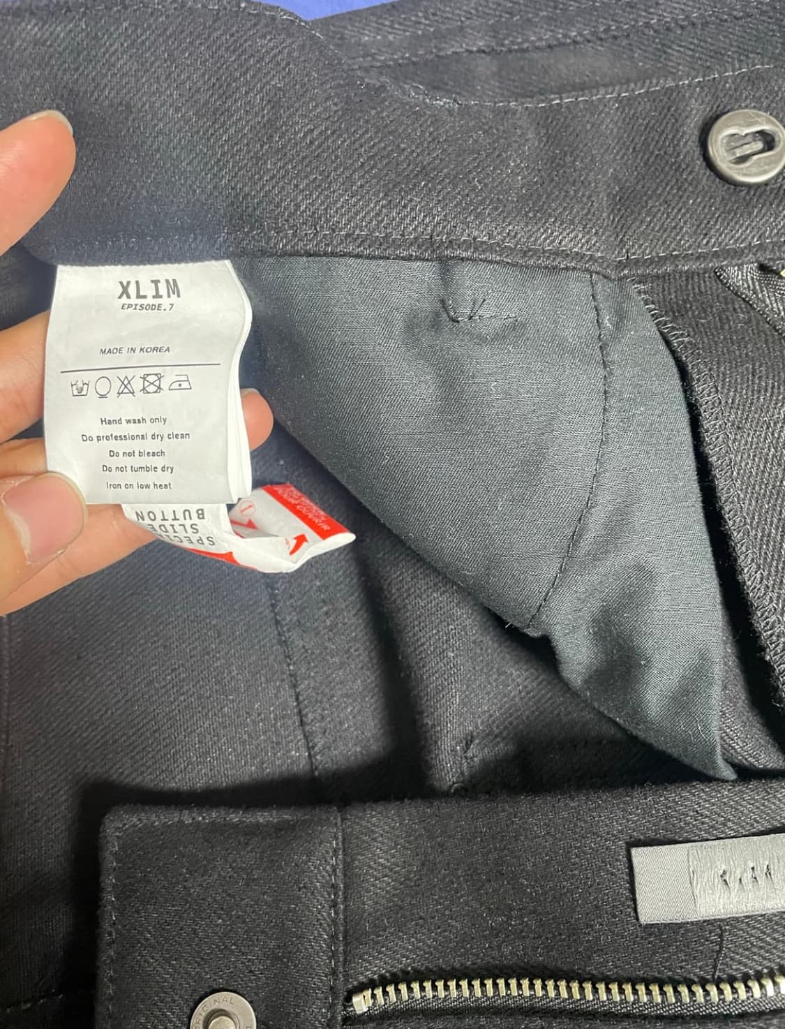 교환) EP.7 01 TROUSERS BLACK M size 상품이미지6