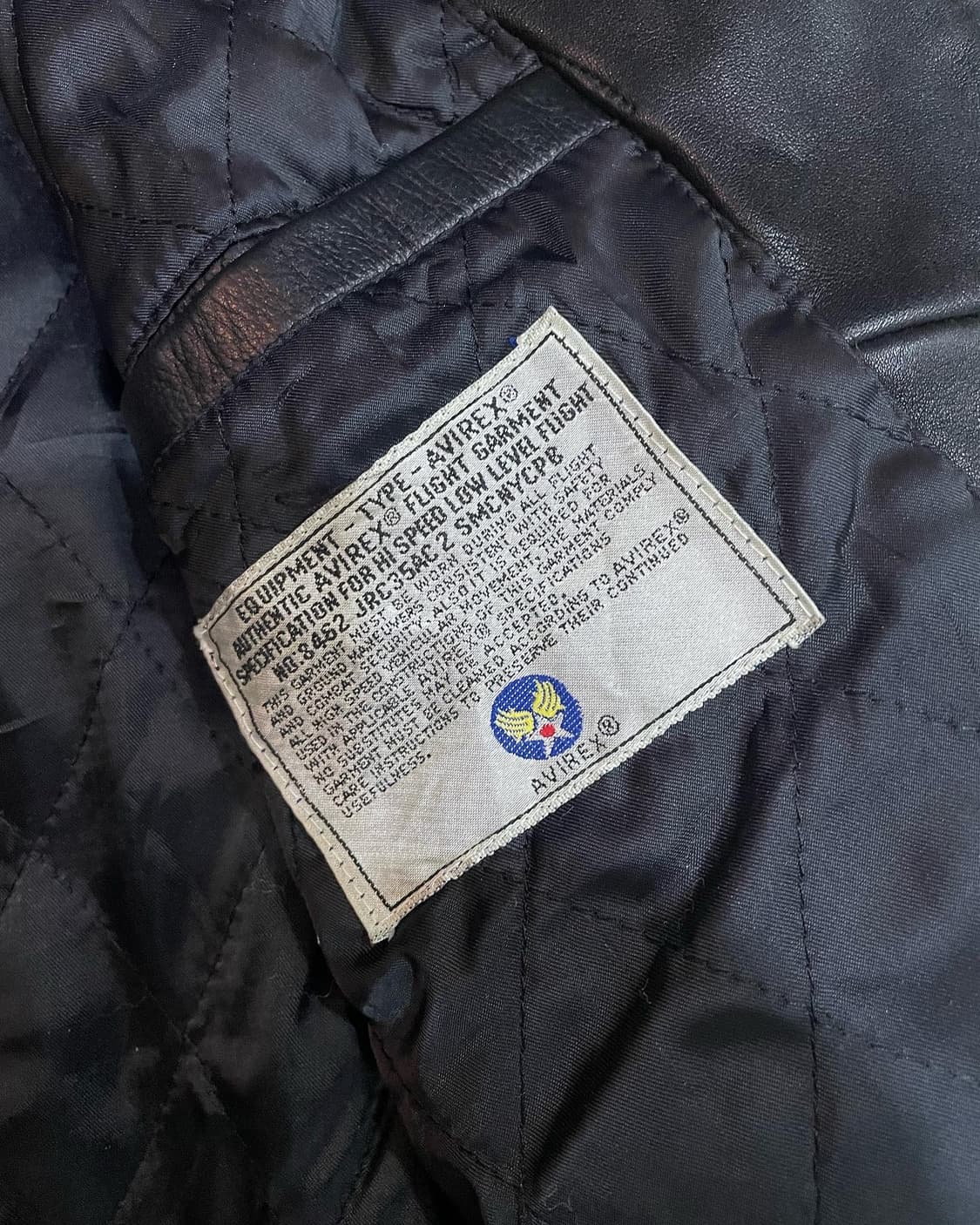 L~XL) 90s 아비렉스usa 스포츠 카우레더 자켓 상품이미지8