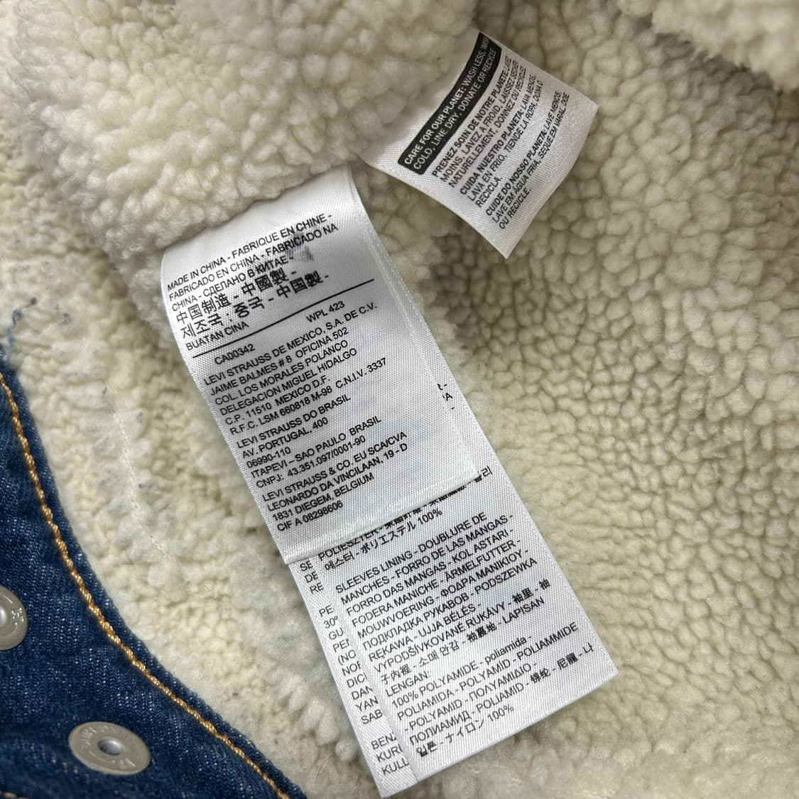 리바이스 데님 쉐르파 자켓(XL) 상품이미지3