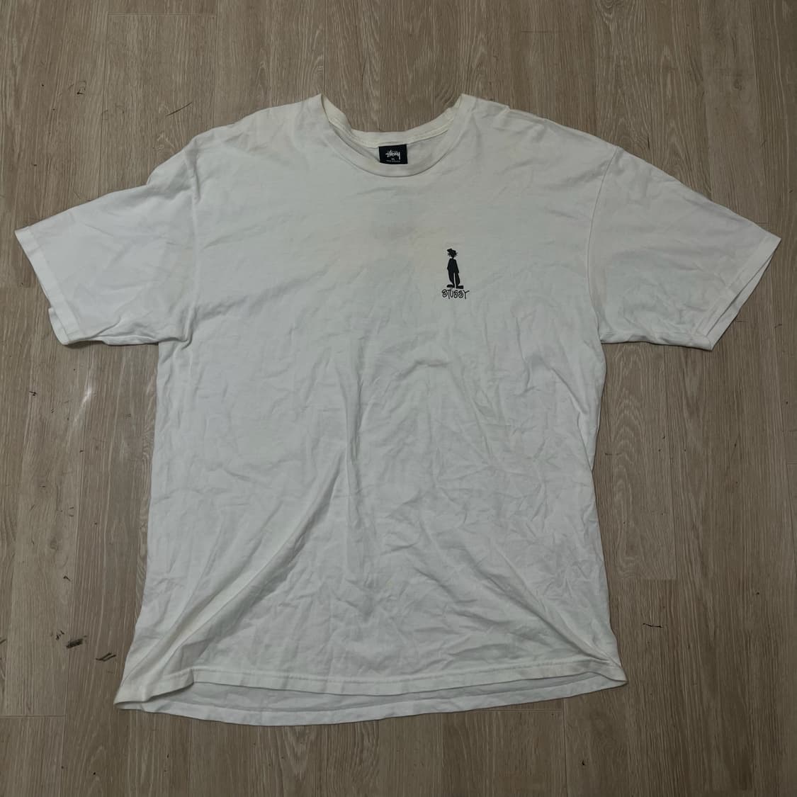 스투시 빅로고 라운드 반팔티 XL  상품이미지3