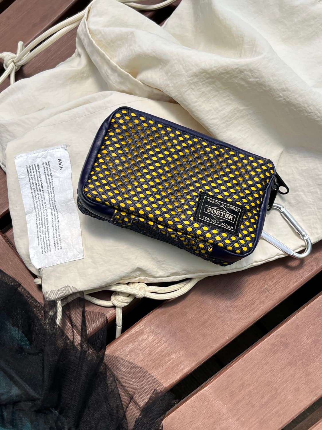 Porter x Essential Design 포터 메쉬 파우치 지갑 상품이미지2