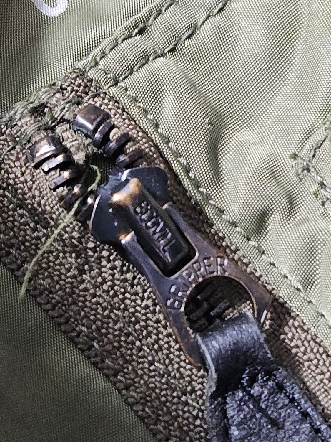 1990's 미공군 Ma-1 플라이트 자켓 항공점퍼 L 하드페이딩 상품이미지9