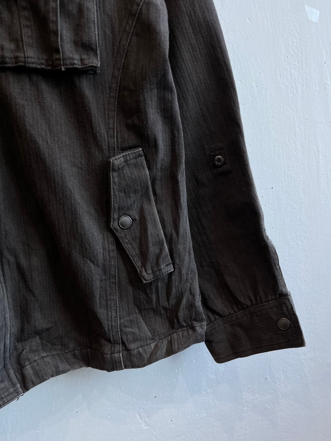 semantic design 헤링본 집업 자켓 상품이미지4