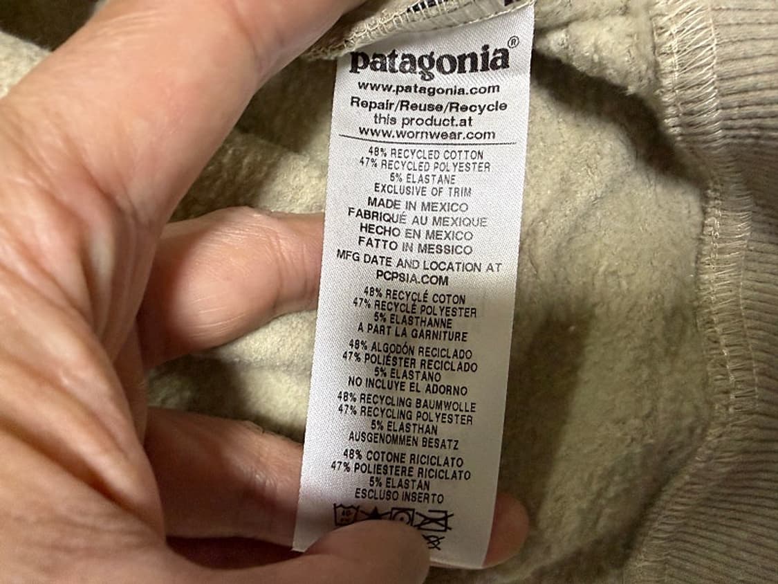 파타고니아 맨투맨 티셔츠 남성용 100사이즈 상품이미지6