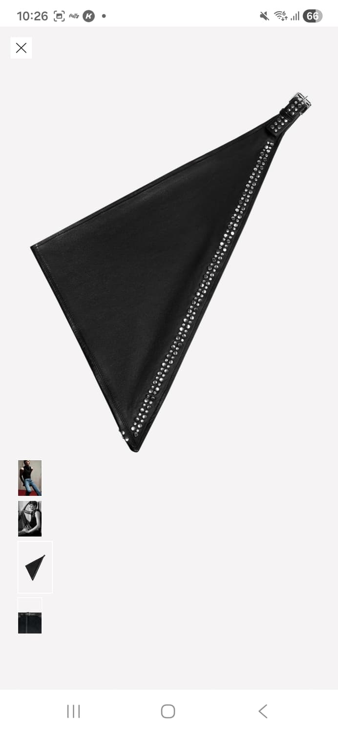 Zara 스터드 레더 반다나 ludovic de saint sernin 상품이미지3