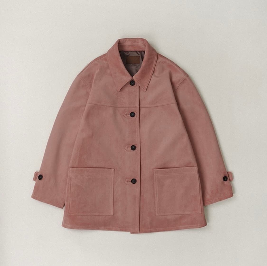 모데스트무드 런던 스웨이드 자켓 핑크 상품이미지3