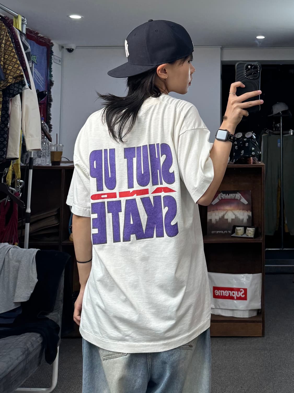 80s 프루트오브더룸 shut up and skate 티셔츠 상품이미지5