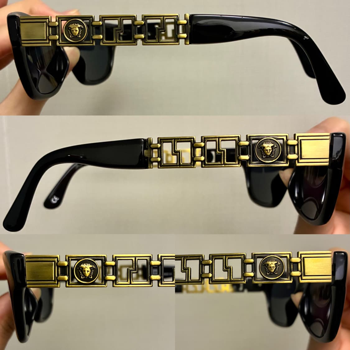 90s VERSACE 지아니 베르사체 스퀘어 빈티지 선글라스 상품이미지6