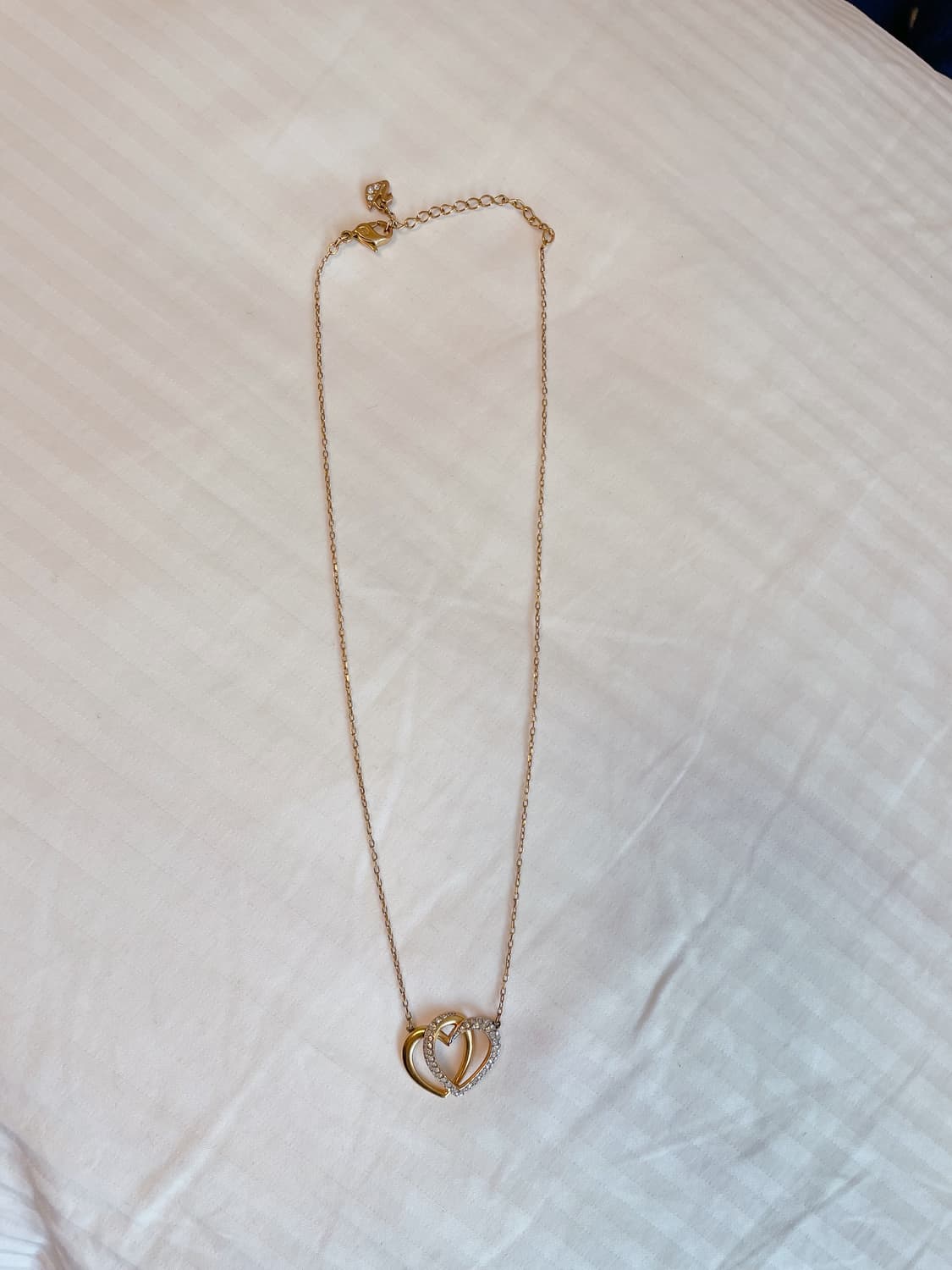 [파격가]스와로브스키 정품 디어 하트 목걸이 네크리스 골드컬러 크리스탈 상품이미지3