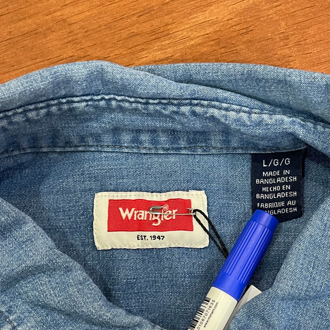 (L) Wrangler 랭글러 데님 셔츠 상품이미지6