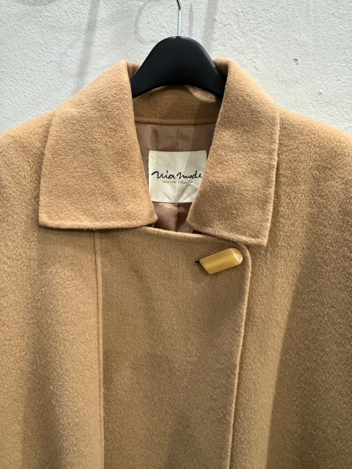 japan vintage 울 하프코트 상품이미지2