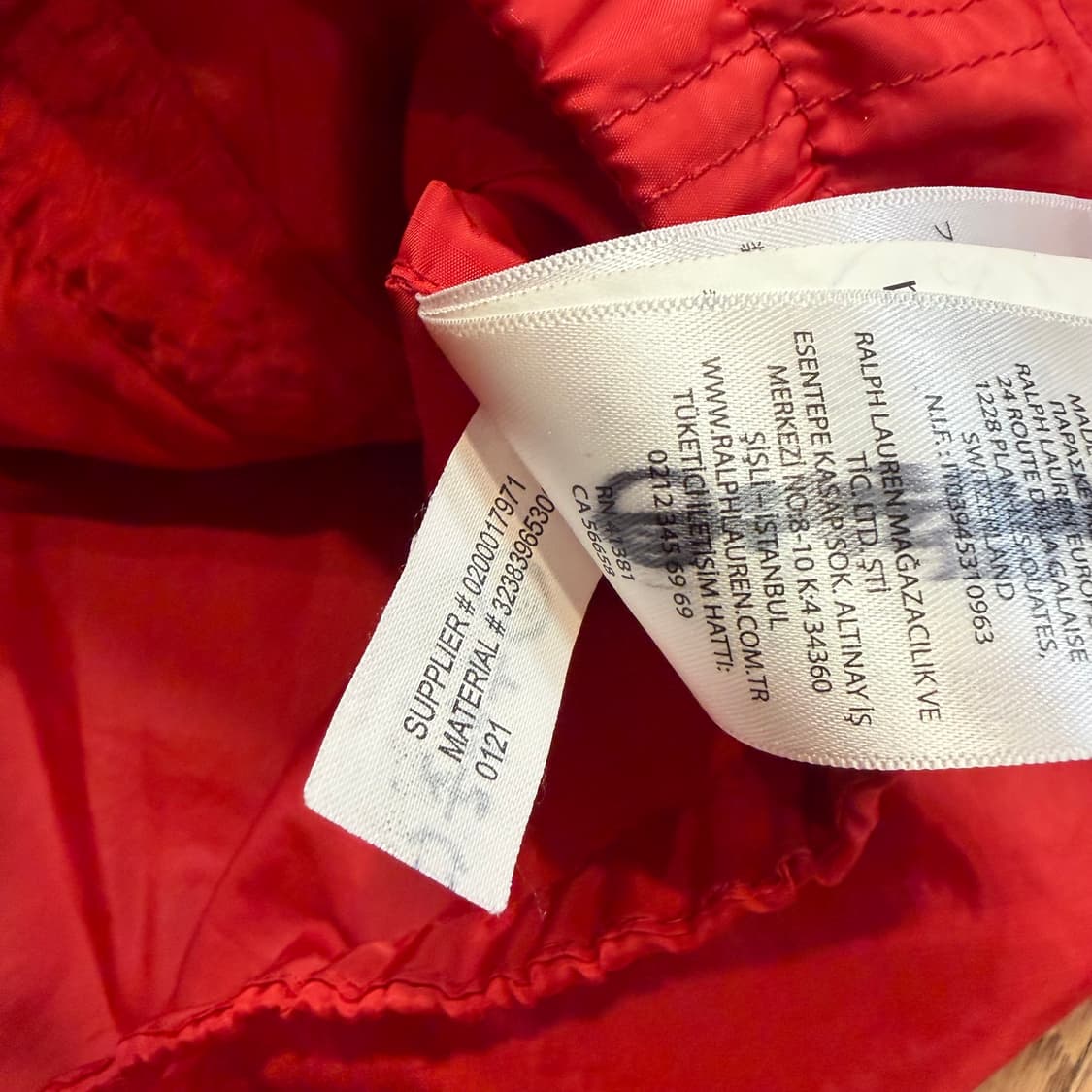 폴로 랄프로렌 키즈 레드 후드 바람막이 자켓 상품이미지4