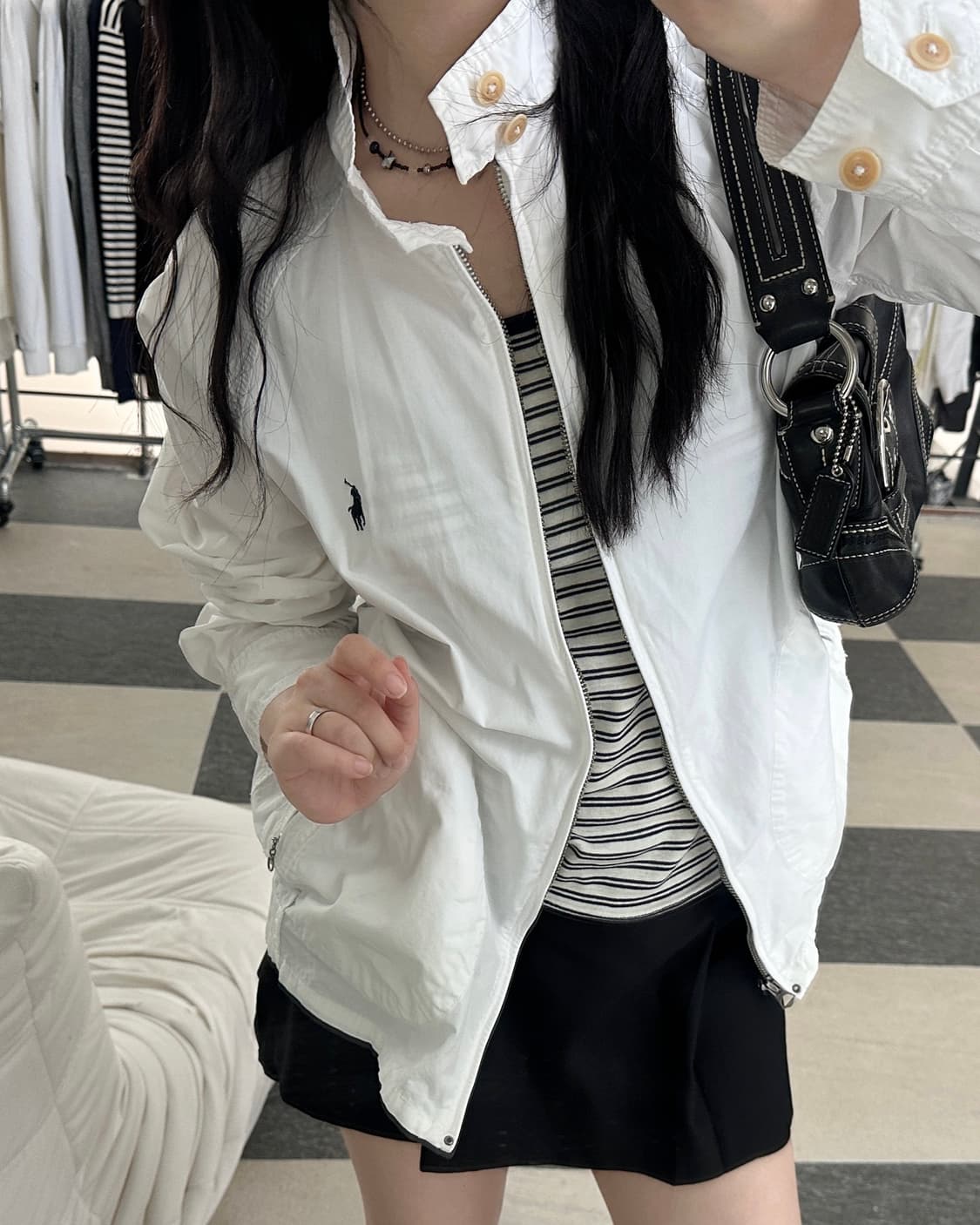 폴로 랄프로렌 화이트 바라쿠타 해링턴 자켓  상품이미지7