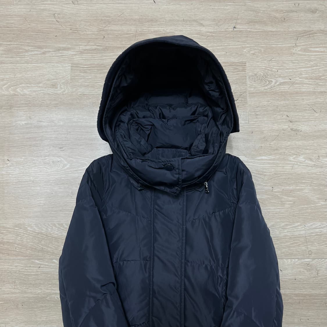 캘빈클라인 진스 여성 덕다운 후드 롱패딩 점퍼 [다크 네이비] XS/85 상품이미지2