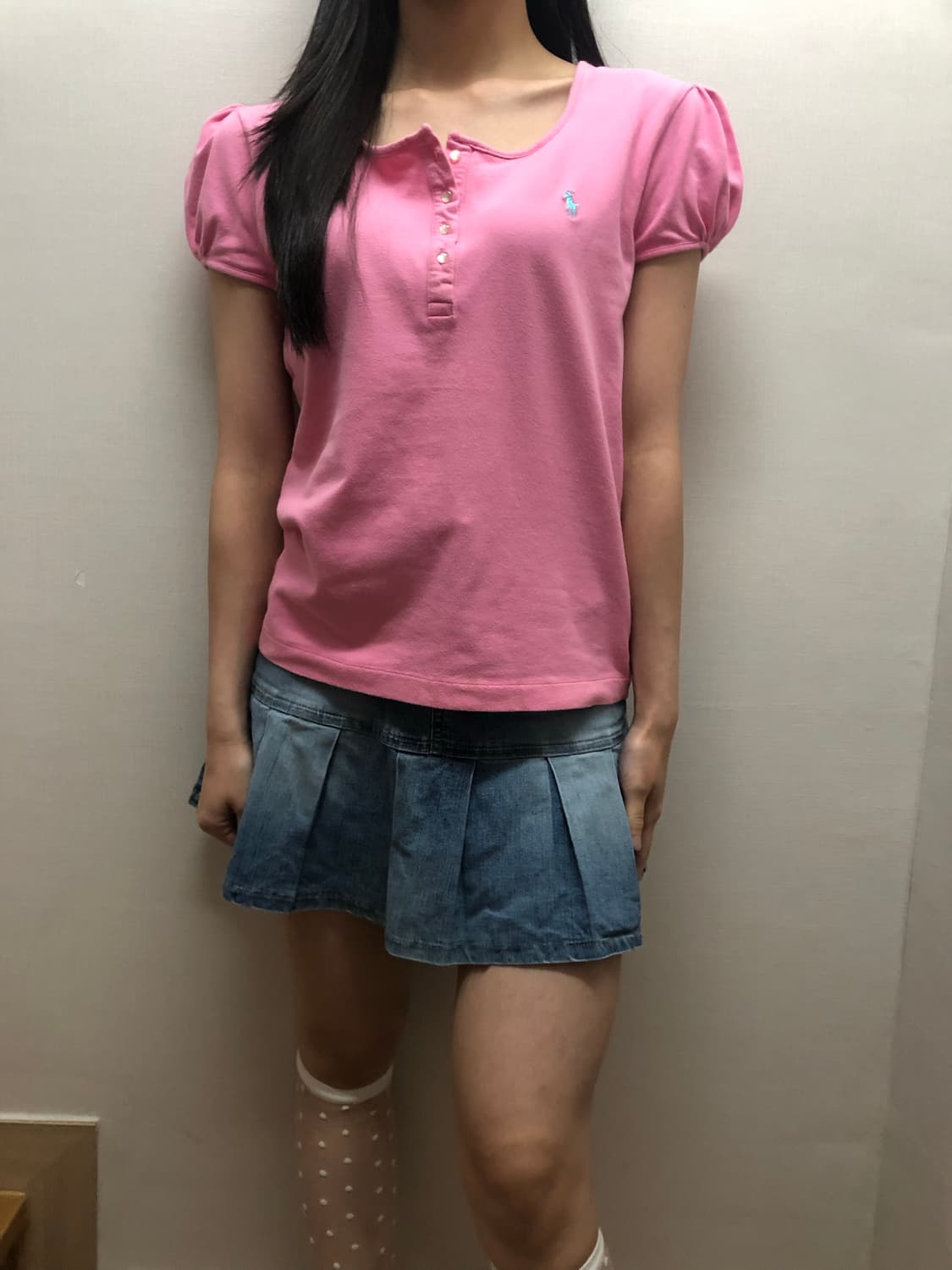 빈티지 폴로 핑크 티셔츠 상품이미지6