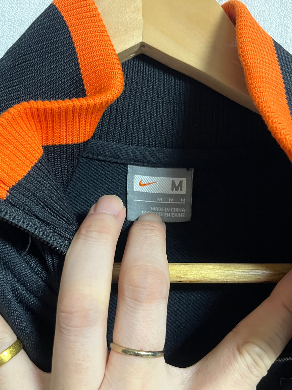 공용 나이키 카라 니트 집업 져지 트랙탑 M 상품이미지5